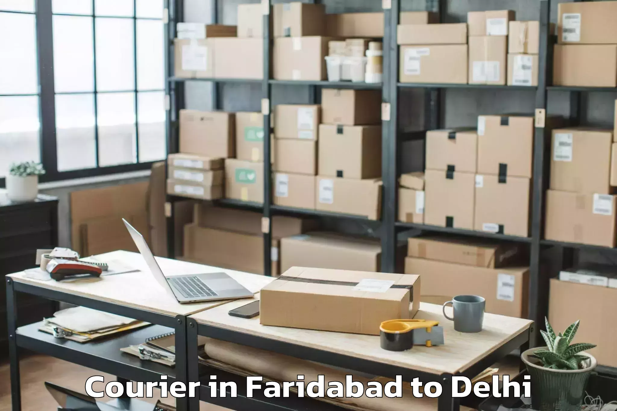 Trusted Faridabad to D Mall Paschim Vihar Courier